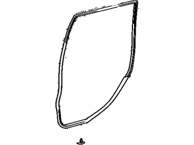 Toyota 67872-60043 Door Weatherstrip