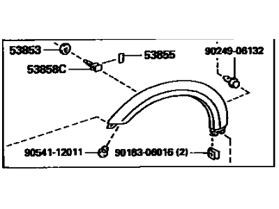 Toyota 53088-60904 Flare