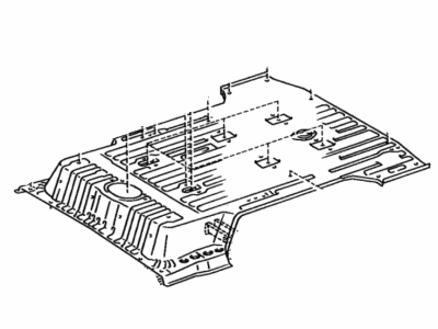 Toyota Land Cruiser Floor Pan - 58311-60250