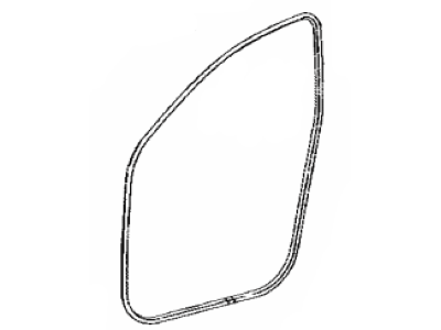 Toyota 62311-42100 Weatherstrip,  Front Door Opening Trim,  RH