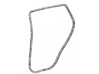 Toyota 62331-42080 Weatherstrip,  Rear Door Opening Trim,  RH