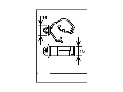 Toyota 82711-1E350 Clamp, Hood Lock Control Cable