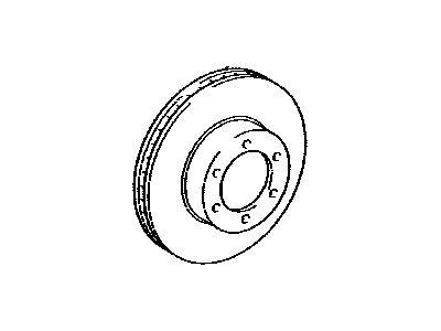 Toyota 43512-12710 Disc,  Front