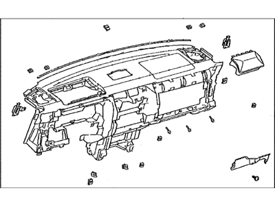 Toyota 55301-35280-B0 Panel Sub-Assy,  Instrument