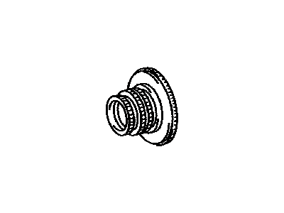 Toyota 35077-60010 Flange Sub-Assembly, Rear Planetary Ring Gear