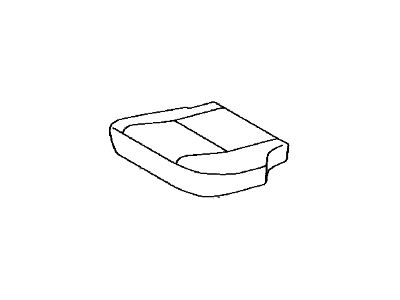 Toyota 71076-35553-B3 Cover,  Rear Seat Cushion,  LH (For Separate Type)