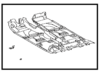 Toyota 58510-3G814-B0 Mat,  Front Floor,  Front