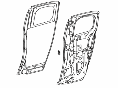 Toyota 67003-35221 Panel Sub-Assembly, Rear Door, Passenger Side