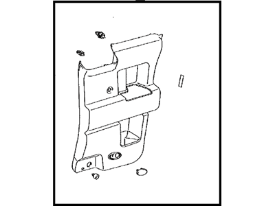 Toyota 67640-35B70-B8 Board Sub-Assy,  Rear Door Trim,  LH