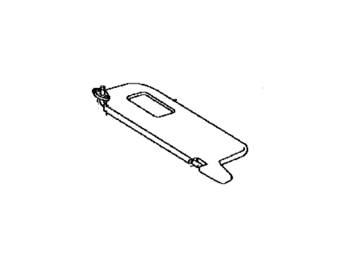 Toyota 74320-35A60-B0 Visor Assy,  LH