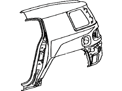 Toyota 61612-35200 Panel,  Quarter,  LH
