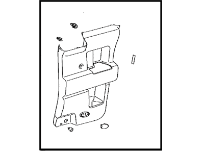 Toyota 67630-35B70-B3 Board Sub-Assy,  Rear Door Trim,  RH