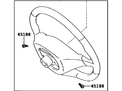 Toyota 45100-35471-B0 Wheel Assy,  Steering