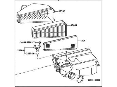 Toyota 17700-31530 Cleaner Assy,  Air