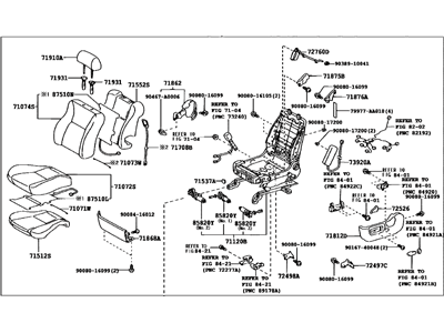 Toyota 71200-06510-A0 Seat Assembly, Front Driver Side