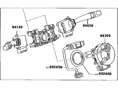 Toyota 84310-06320 Switch Assy,  Turn Signal