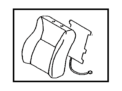Toyota 71073-06330-A0 Cover, Front Seat Back, Passenger Side(For Separate Type)