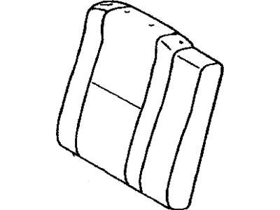 Toyota 71077-AA420-A1 Cover, Rear Seat Back, Passenger Side (For Separate Type)