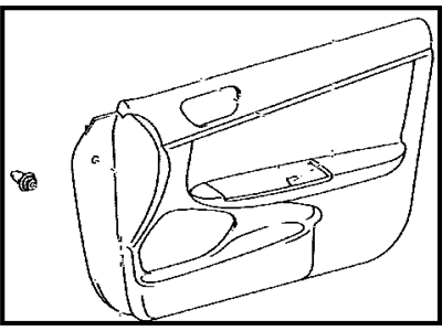 Toyota 67620-AA380-B0 Board Sub-Assembly, Front Door Trim, Driver Side
