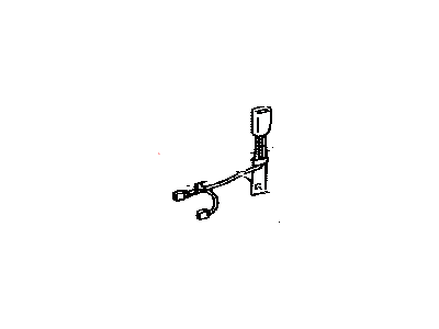 Toyota 73230-AA030-B0 Belt Assembly, Front Seat Inner, Passenger Side