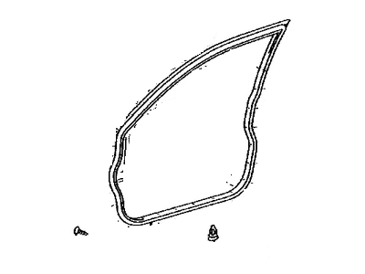 Toyota 67861-AA040 Weatherstrip, Front Door, Passenger Side