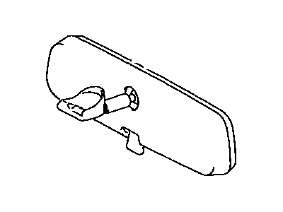 Toyota 87810-AC090 Mirror Assy,  Inner Rear View