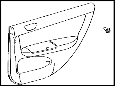 Toyota 67630-AA100-B0 Board Sub-Assembly, Rear Door Trim, Passenger Side
