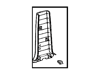Toyota 62414-33050-E0 Garnish,  Center Pillar,  Lower LH