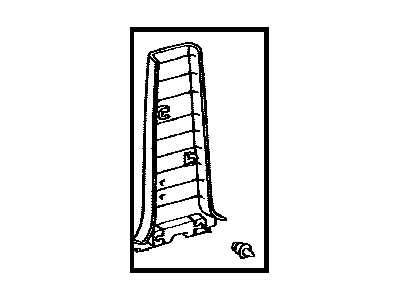 Toyota 62413-33050-E0 Garnish,  Center Pillar,  Lower RH