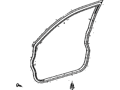 Toyota 67862-AA040 Weatherstrip, Front Door, Driver Side