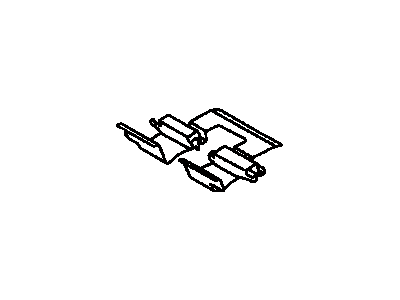 Toyota 47717-06100 Plate,  Pad Support,  NO.2(For Rear Disc Brake)
