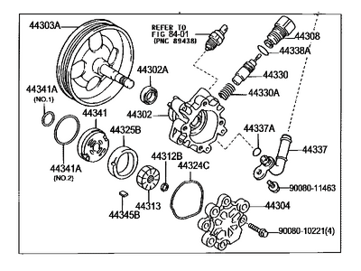 Toyota 44310-06070 Pump Assy,  Vane