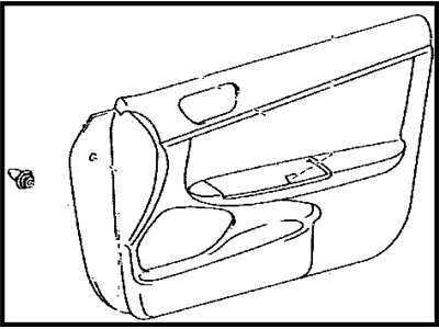 Toyota 67610-AA420-B0 Board Sub-Assembly, Front Door Trim, Passenger Side