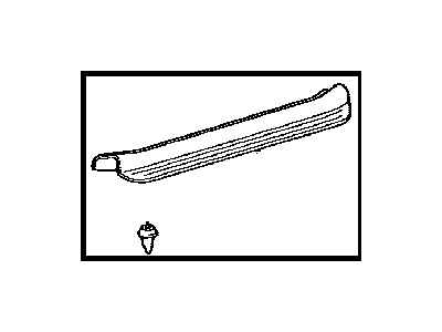 Toyota 67913-33030-B0 Plate,  Front Door Scuff,  RH