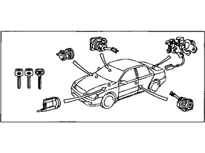 Toyota Camry Ignition Lock Cylinder - 69005-06030
