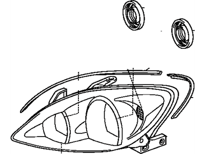Toyota 81130-AA030 Unit Assy,  Headlamp,  RH