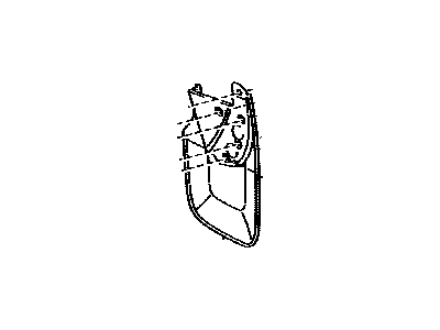 Toyota 76626-0C080 Mudguard,  Quarter Panel,  Rear LH