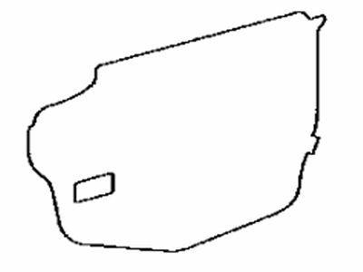 Toyota 67831-0C040 Cover,  Front Door Service Hole,  RH