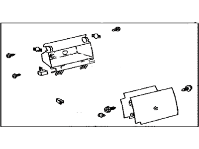 Toyota 55042-0C010-C0 Door Sub-Assembly, Instrument Panel Box