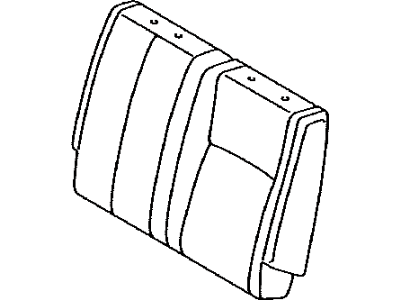 Toyota 71078-0C322-B2 Cover,  Rear Seat Back,  LH(For Separate Type)