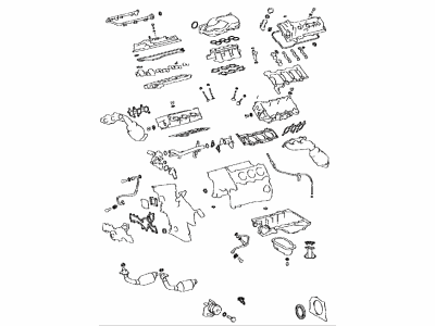 Toyota 04111-0P081 Gasket Kit,  Engine Overhaul