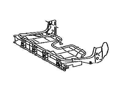 Toyota 71016-0C050 Frame Sub-Assembly, Rear Seat Cushion, Driver Side