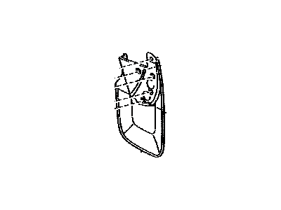 Toyota 76625-0C080 Mudguard,  Quarter Panel,  Rear RH