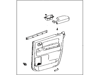 Toyota 67640-0C421-C1 Board Sub-Assy,  Rear Door Trim,  LH