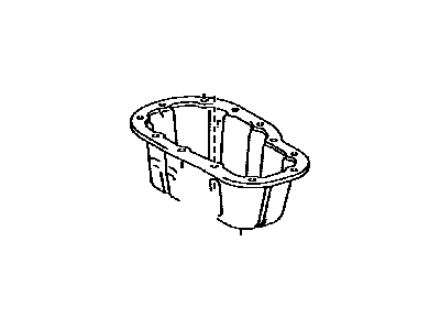 Toyota 12102-38010 Pan Sub-Assy,  Oil,  NO.2
