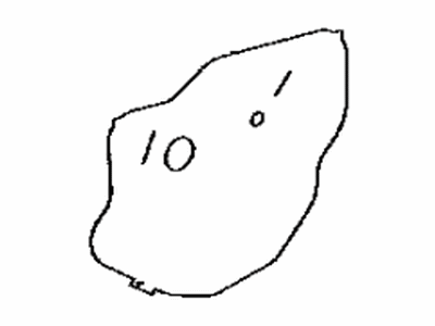 Toyota 67842-0C040 Cover,  Rear Door Service Hole,  LH