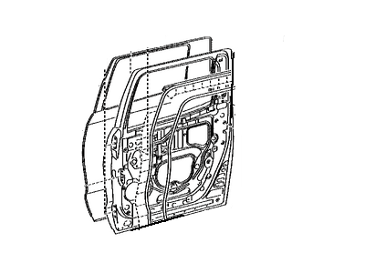 Toyota 67003-0C121 Panel Sub-Assy,  Rear Door,  RH