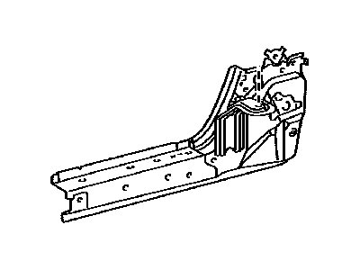 57403-0C040 Toyota Reinforce Sub-Assembly, Floor Side, Inner Passenger Side Illustration 1 of 1