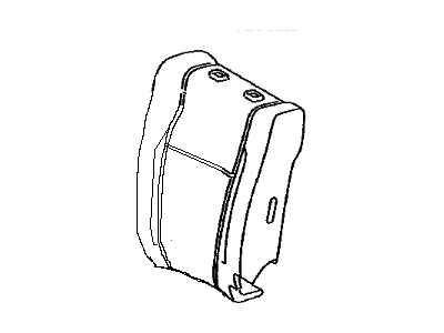 Toyota 71551-0C420 Pad,  Front Seat Back,  RH(For Separate Type)