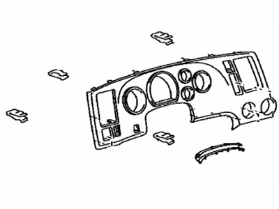Toyota 55403-0C020 Panel,  Instrument Cluster Finish,  NO.1